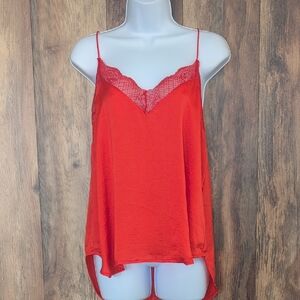 FavLux Scarlet Lace Detail Camisole Tank Top L         Q809